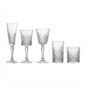 Copa de Vino Tinto de Cristal Reutilizable con Diseño Vintage para Bodas, Hoteles de Lujo y Suministros para Restaurantes - Product Image 1