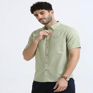 Ropa DE TRABAJO Camisa de manga corta Hombre Algodón puro Verano Transpirable Delgado Casual Tamaño suelto Camisa de media manga para hombre - Product Image 1
