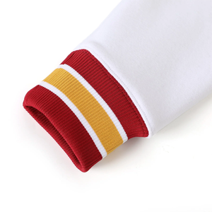 Cárdigan de Forro Polar Blanco Personalizado Tuskegee con Logotipo de Letras Griegas, Estilo de Hermandad y Fraternidad, Bordado, Cuello en V, Venta al por Mayor, Suéter de Secado Rápido - Product Image 3