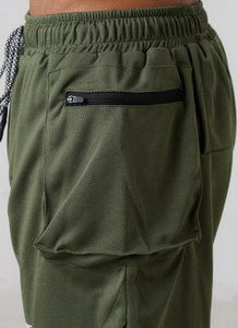 Pantalones Cortos Cargo de Lona Transpirable para Hombre, Multibolsillos, Casuales, Tácticos, 2 en 1, con Bolsillo en la Cintura para Entrenamiento Deportivo - Product Image 4