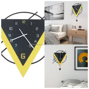 Opulent Golden Coral Modern Brass & Ceramic Wall <b>Clock</b> Handmade <b>Silver</b> Vine Pattern for Home Office Made by Zahid Exports India - Product Image 5