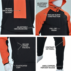 Fabricante de Ropa Deportiva Personalizada, Chándal de Nailon para Hombre, Chaqueta Cortavientos, Chándales de Alta Calidad Unisex con Logotipo Bordado - Product Image 2