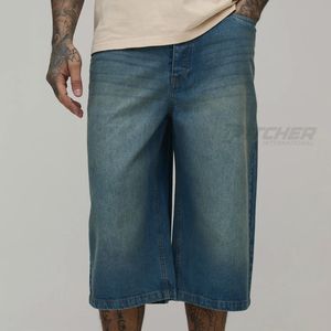 Proveedor de Shorts de Mezclilla con Bordado Estilo Y2K y Logotipo Personalizado, Mezcla de Algodón, Atuendo Casual de Verano para Hombre - Product Image 1