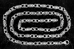 Solid 925 Sterling <b>Silver</b> Plated Figaro Chain Necklace Zinc Alloy For Unisex Classic Daily Wear Jewelry - Product Image 4