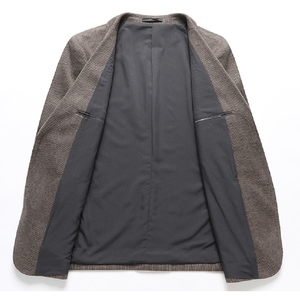 เสื้อเบลเซอร์ผู้ชายแบบ OEM ออกแบบเองได้ ชุดทำงานทันสมัย ทรงพอดีตัว เหมาะสำหรับการสั่งซื้อจำนวนมากและการปรับแต่งแบรนด์ - Product Image 2