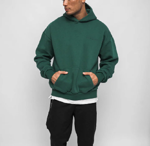 Fabricantes de Sudaderas con Capucha Personalizadas, Sudadera Lisa con Capucha 100% Algodón, Gruesa y Pesada, 350 GSM, Sudaderas Extra Grandes - Product Image 1