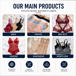 Set <span class=keywords><strong>Reggiseno</strong></span> <span class=keywords><strong>e</strong></span> Slip da Donna, Lingerie Sexy ed Elegante, Vendita all'Ingrosso - Product Image 4