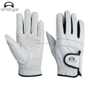 Gants de golf en cuir haute performance poignées de main conception de maille respirante flexible résistante à la sueur commandes à faible quantité minimale de commande pour la coutume - Product Image 6