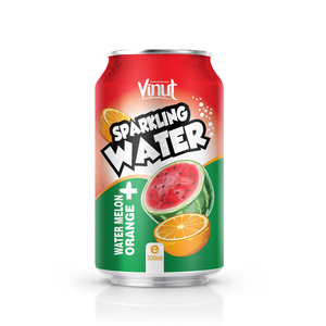 Eau gazeuse à la pastèque et à l'orange 330 ml, fabricant de boissons en marque blanche OEM ODM - Product Image 1