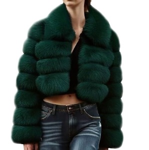 Vestes Courtes Zippées Oversize en Fausse Fourrure Épaisse Respirantes et Chaudes pour Filles – Idéales pour l'Hiver - Product Image 1