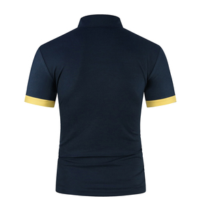 เสื้อโปโลแฟชั่นลำลองไซส์ใหญ่ แขนสั้น ผ้าฝ้าย ราคาถูก จัดส่งฟรี สีพื้น แต่งผ้าแบบแพทช์เวิร์ค มีจำหน่าย - Product Image 3