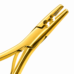 Pinzas Profesionales de Acero Inoxidable Doradas para Extensiones de Cabello, Herramientas para Remover Anillos Micro - Product Image 4