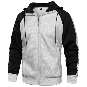 Sweat à capuche zippé contrastant personnalisé – Veste sportive décontractée moderne – Sweat-shirt en polaire de haute qualité pour la vente en gros - Product Image 4