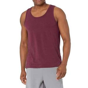 Nesta Sports Camisetas sin mangas de algodón transpirables de talla grande para hombre, estilo urbano, para gimnasio, fitness, cuello redondo, sin mangas, chaleco de color sólido - Product Image 1