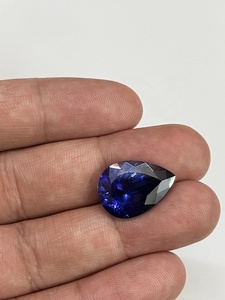 Tanzanita Natural en Forma de Pera, Color Azul Real de Alta Calidad, Certificada por IGI, Tratada con Calor, 11.42 Quilates, Piedra Preciosa, Sadiya International - Product Image 4