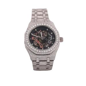 Montre élégante en diamant moissanite, montre de luxe scintillante pour homme et femme, montre tendance à la mode - Product Image 3