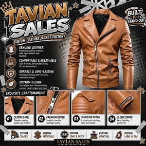 Veste en cuir PU marron pour homme, coupe ajustée, fermeture éclair, col rabattu, manches classiques, style automne - Product Image 6
