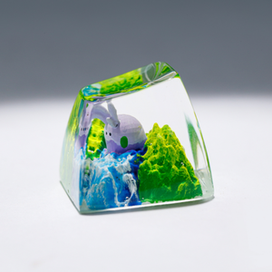 Teclas Artesanales Bosque Místico, Teclas Artesanales Personalizadas, Teclas Anime Lindas, Teclas Verdes, Juego de Teclas, Teclas de Madera - Product Image 2