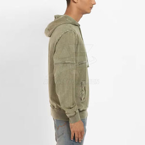 Nouveau design, best-sellers : sweats à capuche délavés à l'acide pour hommes, faible MOQ, vente en gros - Product Image 4