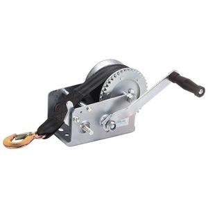 Manivela de Mano para Remolque de Barcos de Alta Resistencia, 2500 lb, con Correa de Poliéster de 23 pies, Trinquete Manual - Product Image 1