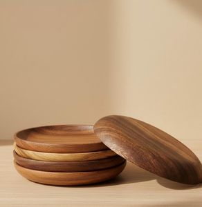 Platos de Servir Ovalados de Madera Premium Modernos y Elegantes, Vajilla Ecológica y Duradera para el Hogar, Restaurantes y Servicios de Catering - Product Image 1