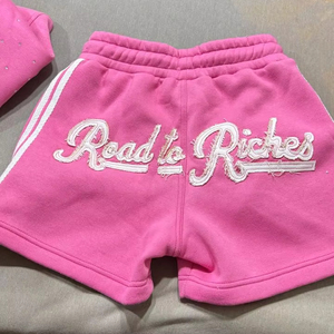 Custom Summer Casual Straight Streetwear <b>Shorts</b> Distressed Embroidery <b>Patch</b> Cotton Distressed <b>Shorts</b> - Product Image 1