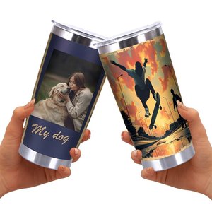 Stainless Steel Tumbler 20oz Double Wall Vacuum <b>Insulated</b> Custom Print Promotional Gift <b>Cup</b> - Product Image 2