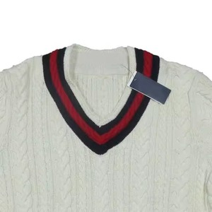 Power Abaan Sports Men's Anti-Wrinkle <b>Thick</b> V-Neck Cricket <b>Cardigan</b> Sweater Wool/Nylon Winter Solid Color Wholesale - Product Image 3