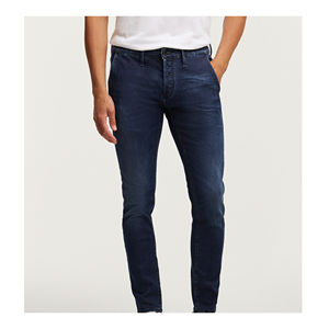 Pantalones de mezclilla de pierna recta para hombre, estilo casual urbano, de diseñador, con bolsillos, ajuste tejido tipo jogger, envío directo - Product Image 1