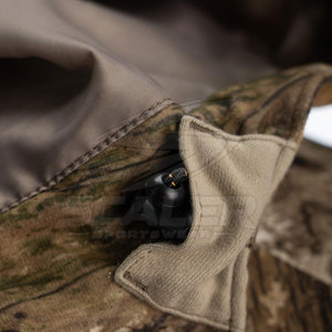 Chaqueta de Caza Ligera de Lona para Hombre, Diseño con Capucha y Cierre Frontal Completo, Bolsillos Laterales, Ajustable y Transpirable para Exteriores - Product Image 4
