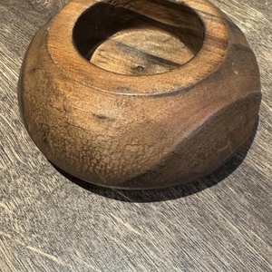 Porte-bougie rond en bois fait main, écologique, décoration d'intérieur, support pour bougie - Product Image 6