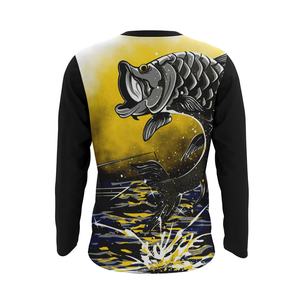 T-shirts de pêche à manches longues pour hommes, vêtements de pêche légers, personnalisés par Sublimation, - Product Image 2