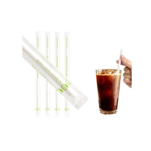 หลอดดูดน้ำ PLA ย่อยสลายได้ทางชีวภาพ ยี่ห้อ DONGILPLATECHI ขนาด 7 x 210 มม. บรรจุภัณฑ์แยกชิ้น วัสดุย่อยสลายได้รวดเร็ว - Product Image 1