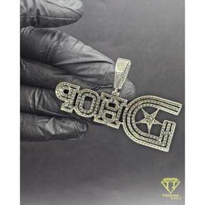 "DHOP " <b>Name</b> Pendant Iced Out Moissanite Diamond Hip Hop <b>Chain</b> Custom Bling Jewelry Gift For Men Women - Product Image 6