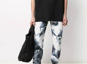 Pantalon de survêtement décontracté épais en polaire pour homme Rapid Sports, en toile avec cordon de serrage et détails en dentelle, mélange polyester/coton - Product Image 2