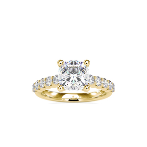 Diamant Moissanite scintillant en argent sterling 925, offrant un magnifique design taille coussin, idéal pour un anniversaire de mariage luxueux. - Product Image 3