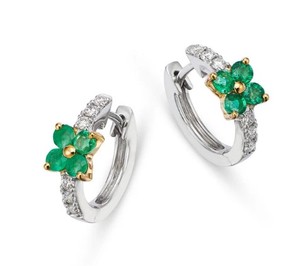 <b>Hoops</b> Earrings Diamond Earrings Gold and <b>Silver</b> Earrings Natural and Lab Grown Diamonds Earrings <b>Hoops</b> Fine Jewelry for Women - Product Image 2