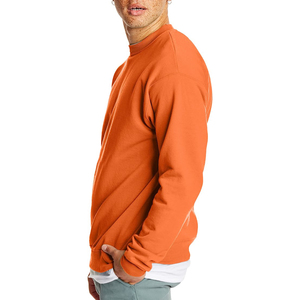 Customized Men's Organic Cotton Sweatshirt Solid Spring Hemp Crew Neck Jumper Pullover Sweatshirts for Autumn Season - Product Image 5