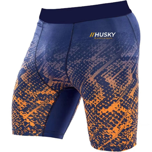 Shorts de Compresión Unisex de Nailon y Spandex, Cintura Alta Elástica, Bolsillo Oculto, Logotipo Personalizado, Secado Rápido, Ligeros, Transpirables, hasta la Rodilla - Product Image 5