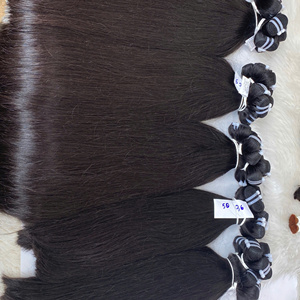 โรงงานผลิตผมต่อตรงแบบขายส่ง ผมตรงธรรมชาติ เรียงเกล็ดผมอย่างดี  แบบเย็บสองชั้นด้วยเครื่องจักร - Product Image 4