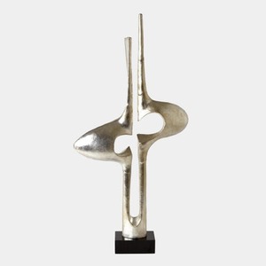 Abstract Metal Sculpture Artistic Tabletop Decor Contemporary Design Irregular Shape Handmade for Living Room - Product Image 5