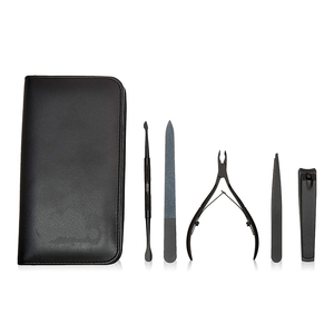 Juego de Manicura de Alta Calidad para Salón de Belleza, Juego de Herramientas para Uñas de Acero Inoxidable de Grado Quirúrgico, Color Negro - Product Image 2