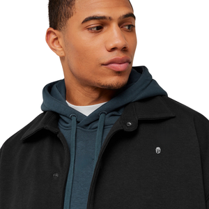 เสื้อแจ็คเก็ตโค้ชทรงโอเวอร์ไซส์สำหรับผู้ชาย ติดกระดุมด้านหน้า สไตล์ลำลอง สตรีทแวร์ น้ำหนักเบา เสื้อคลุมแฟชั่นแนวเมือง เสื้อแจ็คเก็ตสำหรับออกกำลังกายและให้ความอบอุ่น - Product Image 5