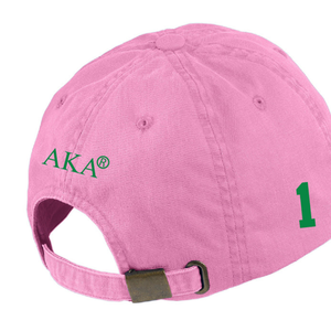 AKA Club <b>Series</b> Hat Pink Embroidered Cotton Baseball Cap Adjustable Curved Brim Casual Unisex Sports Outdoor Cap - Product Image 6