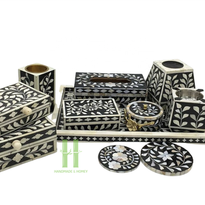 ชุดเชิงเทียนแบบฝังมุกสำหรับตกแต่งทำด้วยมือถาดรองเชิงเทียนออกแบบได้ตามต้องการจากเวียดนาม - Product Image 6