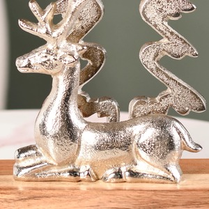 Premium Wood and Metal Art Sculpture Elegant Showpiece for Living Room <b>Decoration</b> and Gift Collection <b>Rustic</b> Wooden and Metal - Product Image 2