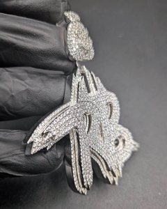Pendentif Moissanite Personnalisé Symbole Dollar Sertie de Pavés, Collier Luxe Hip Hop, Bijoux pour Hommes et Femmes, Cadeau d'Anniversaire et de Mariage - Product Image 4