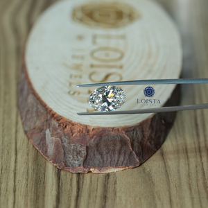 Diamante Ovalado de Corte Brillante Cultivado en Laboratorio Loista Jewels, 7.01 Quilates, Color G, Certificado IGI para Joyería - Product Image 3