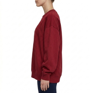 Women's <b>Oversized</b> Cotton Fleece <b>Hoodie</b> Heavyweight Pullover Drop Shoulder Custom Logo OEM Manufacturer - Product Image 3