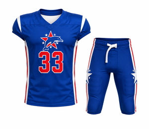 Uniforme de Fútbol Americano Unisex de Manga Corta Transpirable de Alta Calidad, Estilo Nuevo y Más Vendido, SALSTAR SPORTS 100% Poliéster - Product Image 1